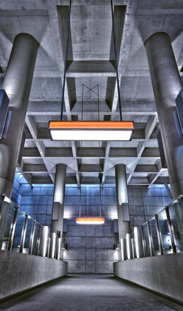 HRD underground metro station ceiling structureのeditorial素材