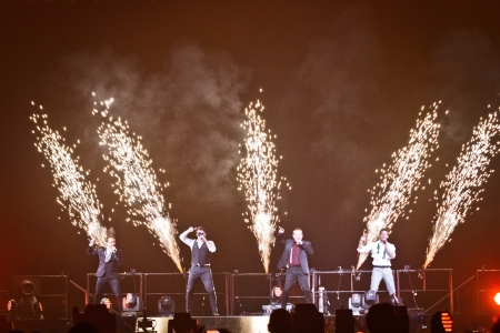 MONTREAL, CANADA, June 6, 2013, 98 Degrees in concert at Bell Center for the Package Tour