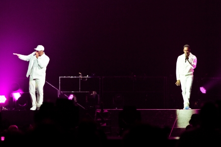 MONTREAL, CANADA, June 6, 2013, Boyz II Men in concert at Bell Center for the Package Tourのeditorial素材