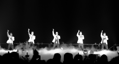 MONTREAL, CANADA, June 6, 2013, The NKOTB in concert at Bell Center for the Package Tourのeditorial素材