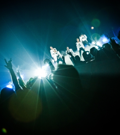 MONTREAL, CANADA, June 6, 2013, The NKOTB in concert at Bell Center for the Package Tourのeditorial素材