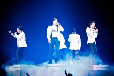 MONTREAL, CANADA, June 6, 2013, The NKOTB in concert at Bell Center for the Package Tourのeditorial素材