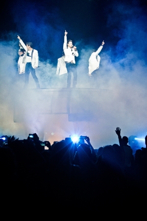 MONTREAL, CANADA, June 6, 2013, The NKOTB in concert at Bell Center for the Package Tourのeditorial素材
