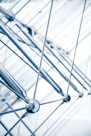 Modern Architectural Skylight Structure Details from Indoor a Buildingの写真素材