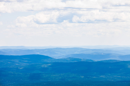 View from the Mont Jacques-Cartier in Quebec, Canadaの写真素材