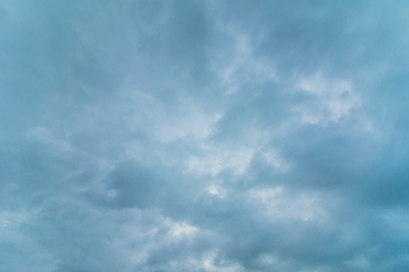 Soft and Blue Cloudy and Overcast Texture Backgroundの写真素材