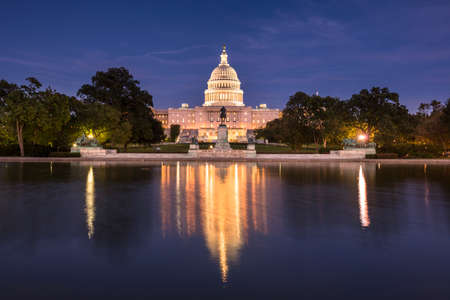 United States Capitol and the Senate Building, Washington DC USAの写真素材