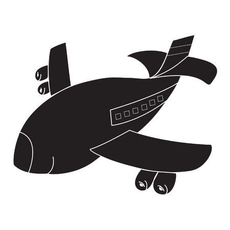 Airplane isolated on white backgroundのイラスト素材