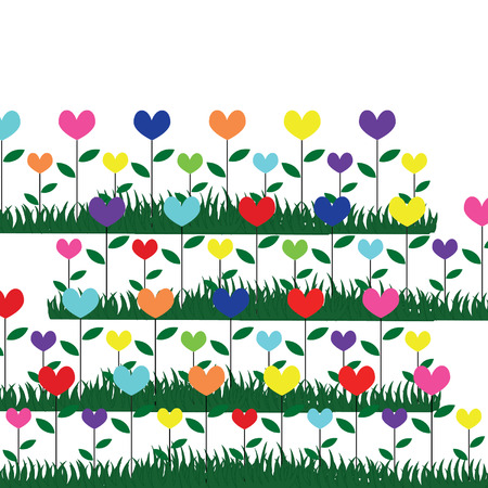 flower in gradenのイラスト素材