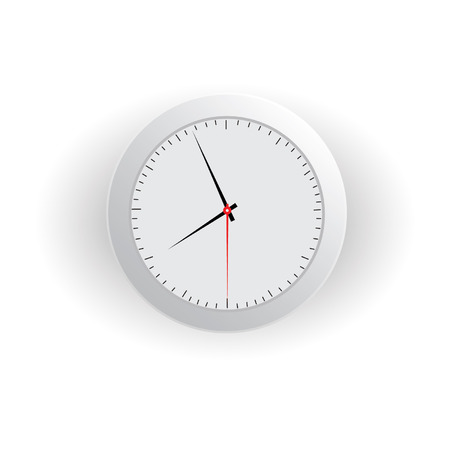 Gray clock vectorのイラスト素材