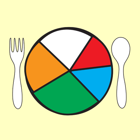 health food infographicのイラスト素材