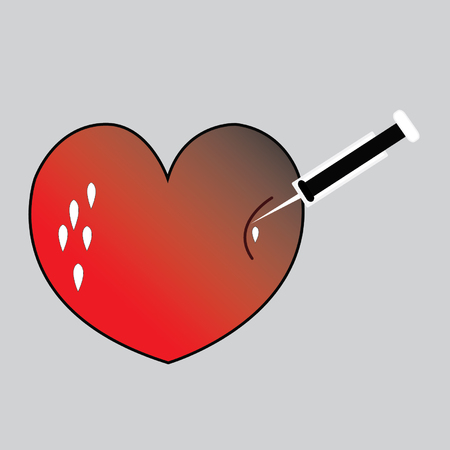 heart sickのイラスト素材