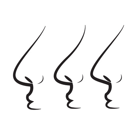 nose vectorのイラスト素材