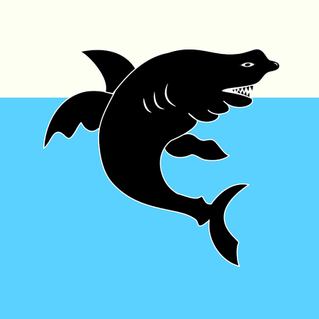 Shark vectorのイラスト素材