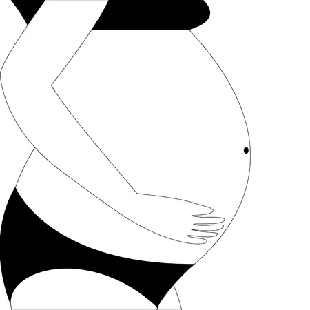 pregnancy illustrationのイラスト素材