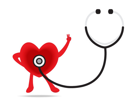 stethoscope icon on white backgroundのイラスト素材