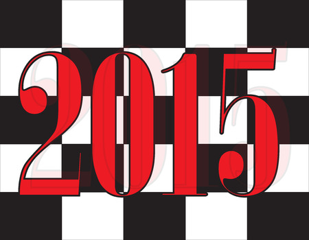 happy new year 2015のイラスト素材