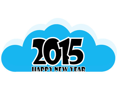 happy new year 2015のイラスト素材