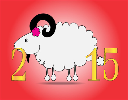 The happy new year for 2015のイラスト素材