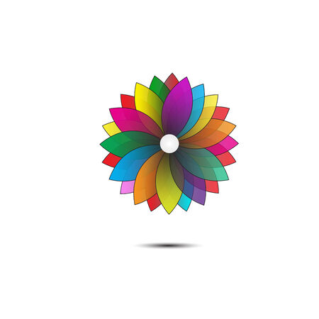 Abstract flower geometrical background. vectorのイラスト素材