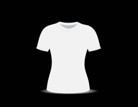 Blank t-shirt template. vector illustrationのイラスト素材