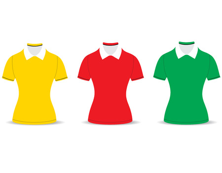 polo shirt outline on white backgroundのイラスト素材