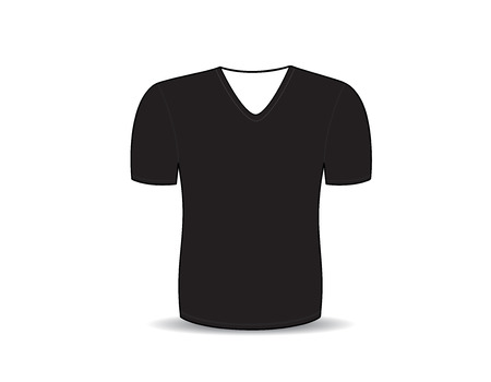 Blank t-shirt template. vector illustrationのイラスト素材
