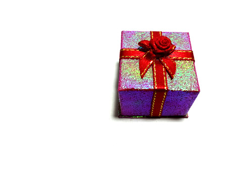 Gift box, isolated on white backgroundの写真素材