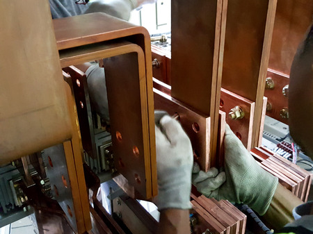 Electrical Bus Bar Modification for Circuit Breaker Replacement