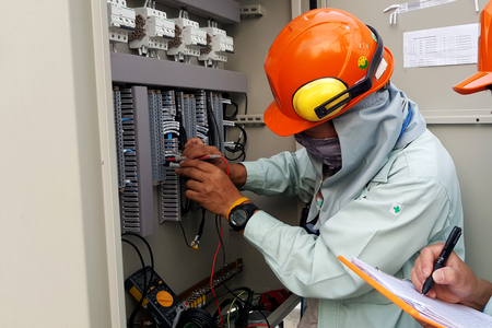 Electrical measurement for PT loop testの写真素材