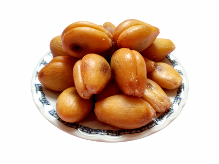 Salak fruits or Salacca zalacca, fresh and organinc. isolated on the white backgroundの写真素材