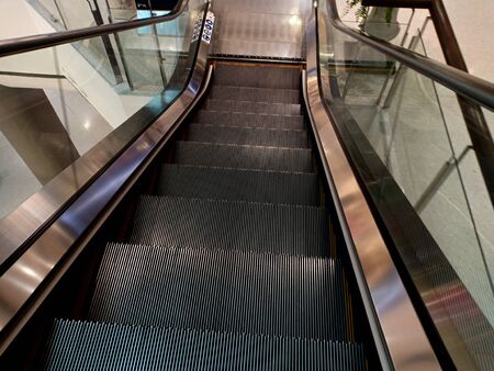 The escalator in department store.の写真素材