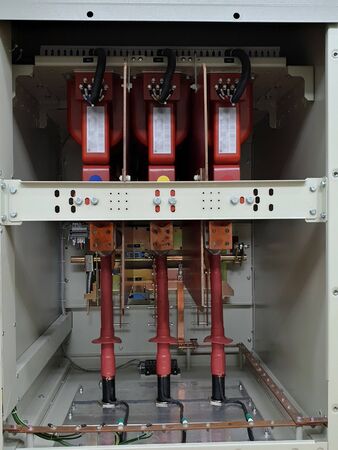 Current transformer of medium voltage switchgear.