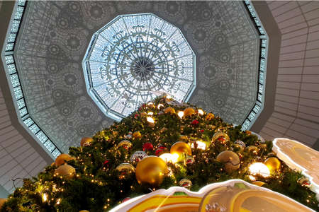 Bangkok/Thailand on December 1, 2019: Merry Christmas and Happy New Year celebration at Centralplaza Pinklao department store.のeditorial素材