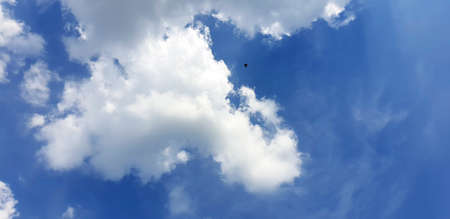 Nimbus clouds in the blue sky backgroundsの写真素材