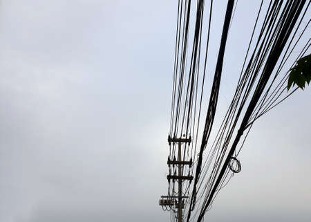22kV Electrical Power Distribution lines.の写真素材