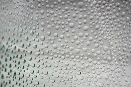 Macro photography of bubbles water in à¸´the bottled water