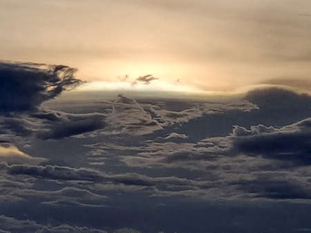 Sunset clouds in the sky backgrounds