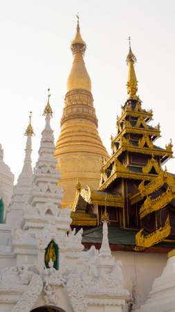 Yangon, Myanmar - February, 15, 2018: Shwedagon Pagodaのeditorial素材