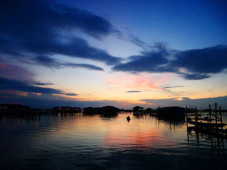 Sunset sea scenicの写真素材