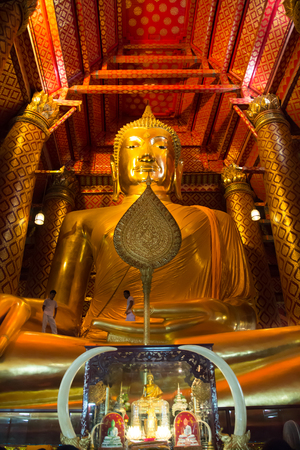 Buddha statue at Measurements Phananchoeng, Ayutthaya, Thailandの写真素材