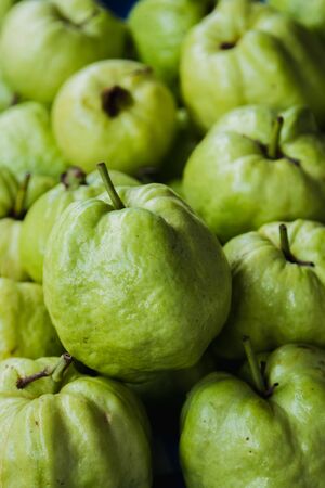 fresh organic guava of Street food, thailandの写真素材