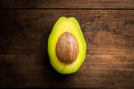 avocado on a wooden background