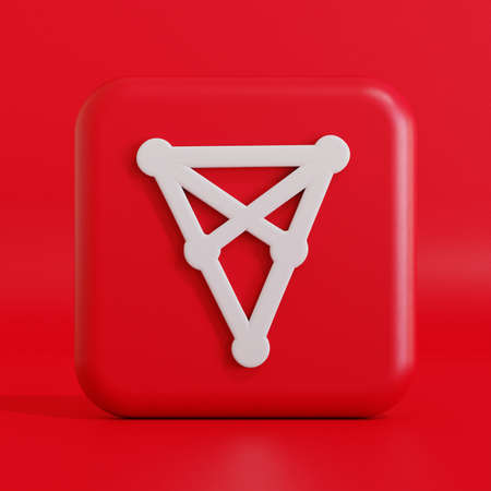Chiliz chz cryptocurrency symbol logo 3d illustration