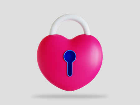 Valentine message 3d render illustration isolatedの写真素材