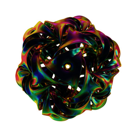 3D illustration of abstract fractal for creative design, art and entertainmentの写真素材