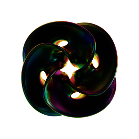abstract fractal on a white background a computer-generated 2D illustration
