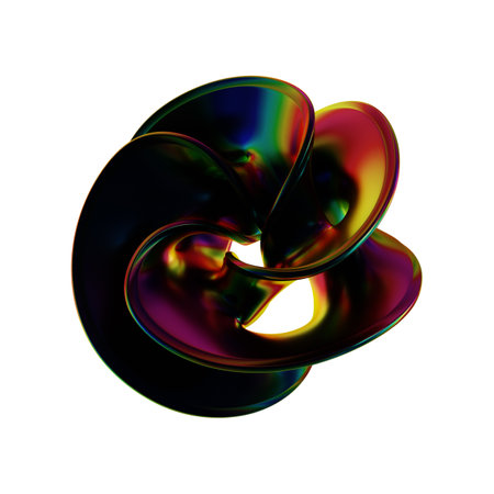 3d illustration of abstract geometric composition,digital fractal art works.の写真素材