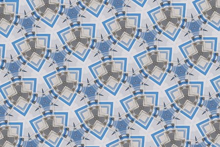 Grey and blue dotted patterns.の写真素材