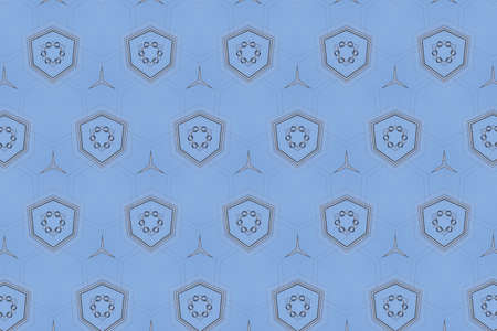 Blue ornament. B
